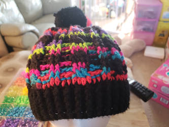 multi-color Crochet hat