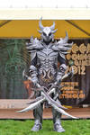 Cosplay Dovahkiin Daedric full armor from Skyrim