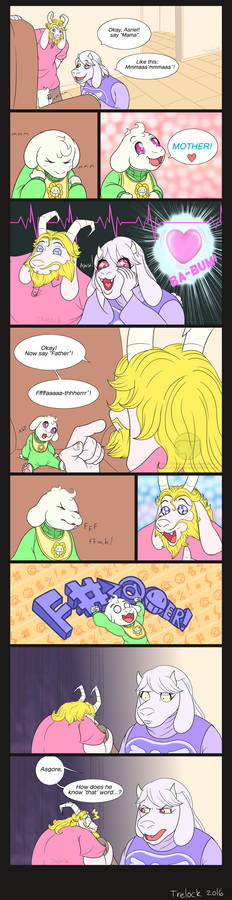 Baby Asriel Comic: First Words