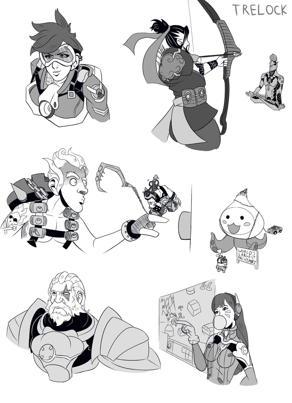 Overwatch Doodles