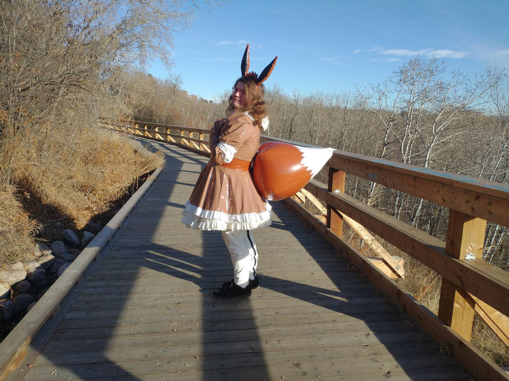 PVC Eevee HUGE inflatable tail Pokemon 4 by GracideaClub on DeviantArt