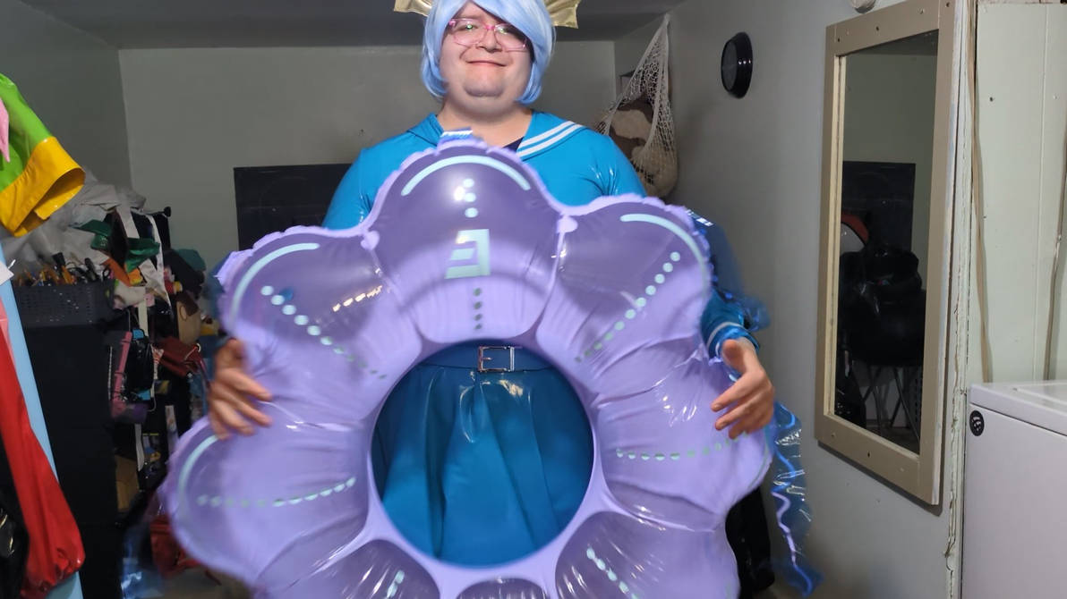PVC Vaporeon stuck in an inflatable and gagged 3 by GracideaClub on ...
