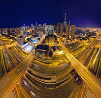 Chicago pano-Skybridge
