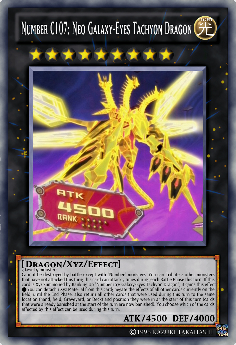 Number C107 Neo Galaxy-Eyes Tachyon Dragon by PokeballmasterInc on DeviantArt Number C107 Neo Galaxy-Eyes Tachyon Dragon by PokeballmasterInc on DeviantArt