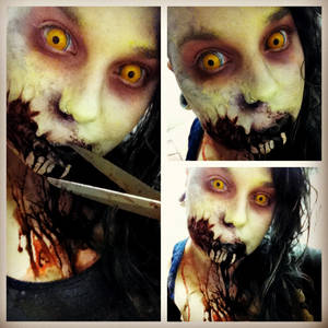 Better shot of Evil Dead 2013 makeup