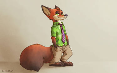 nick wilde character commission for gerplaxan