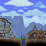 Terraria 1.3 - My Base (so far)