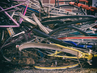 Pile of Bicycles