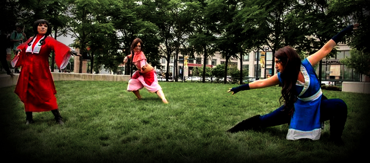 Mai Ty-lee and Katara Cosplay - Fight Like A Girl