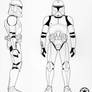 Phase I Clone Trooper Front/Profile Views