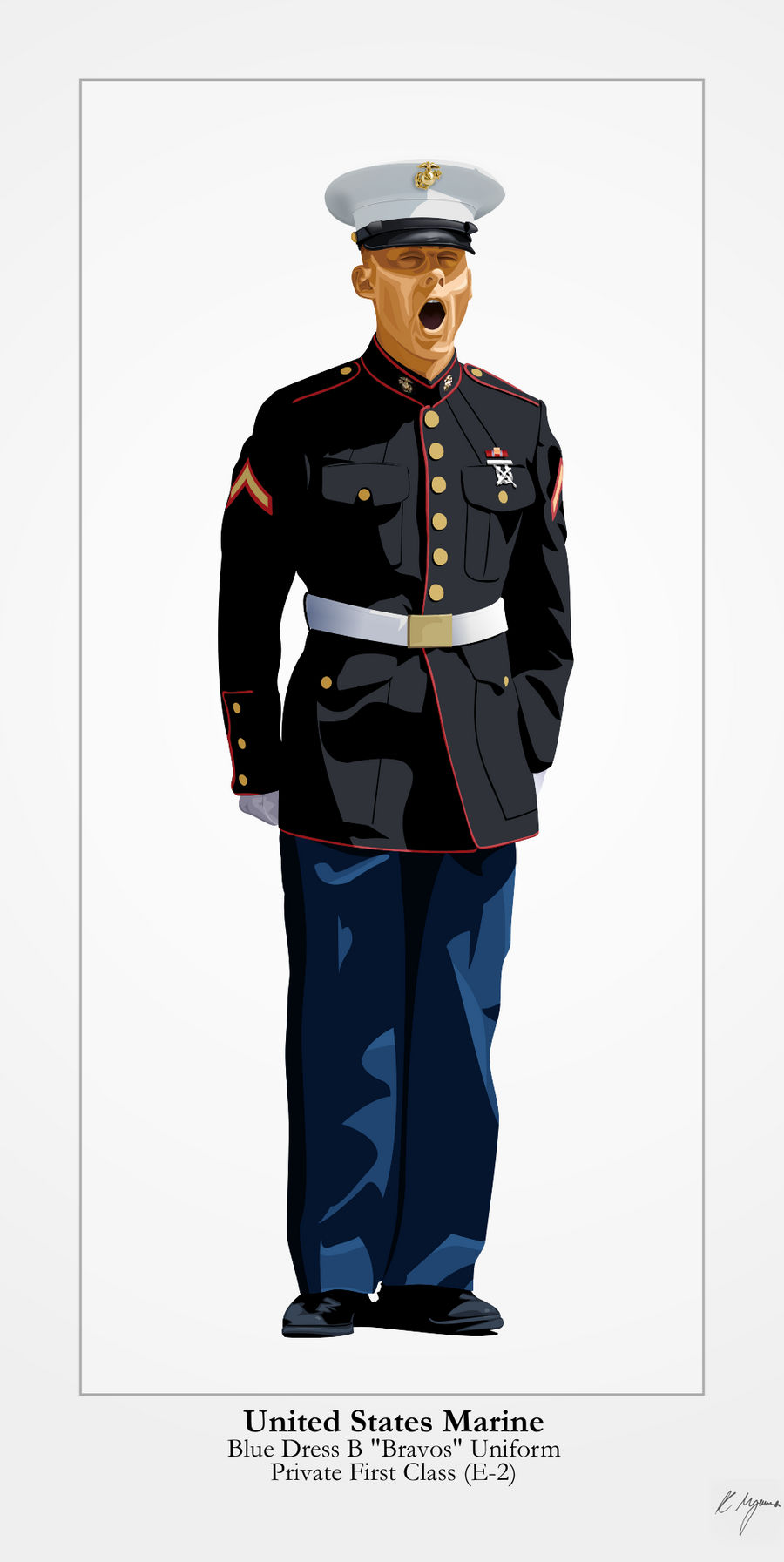 Dress Blue Bravos - US Marine Corps by matsudesign on DeviantArt Dress Blue Bravos - US Marine Corps by matsudesign on DeviantArt