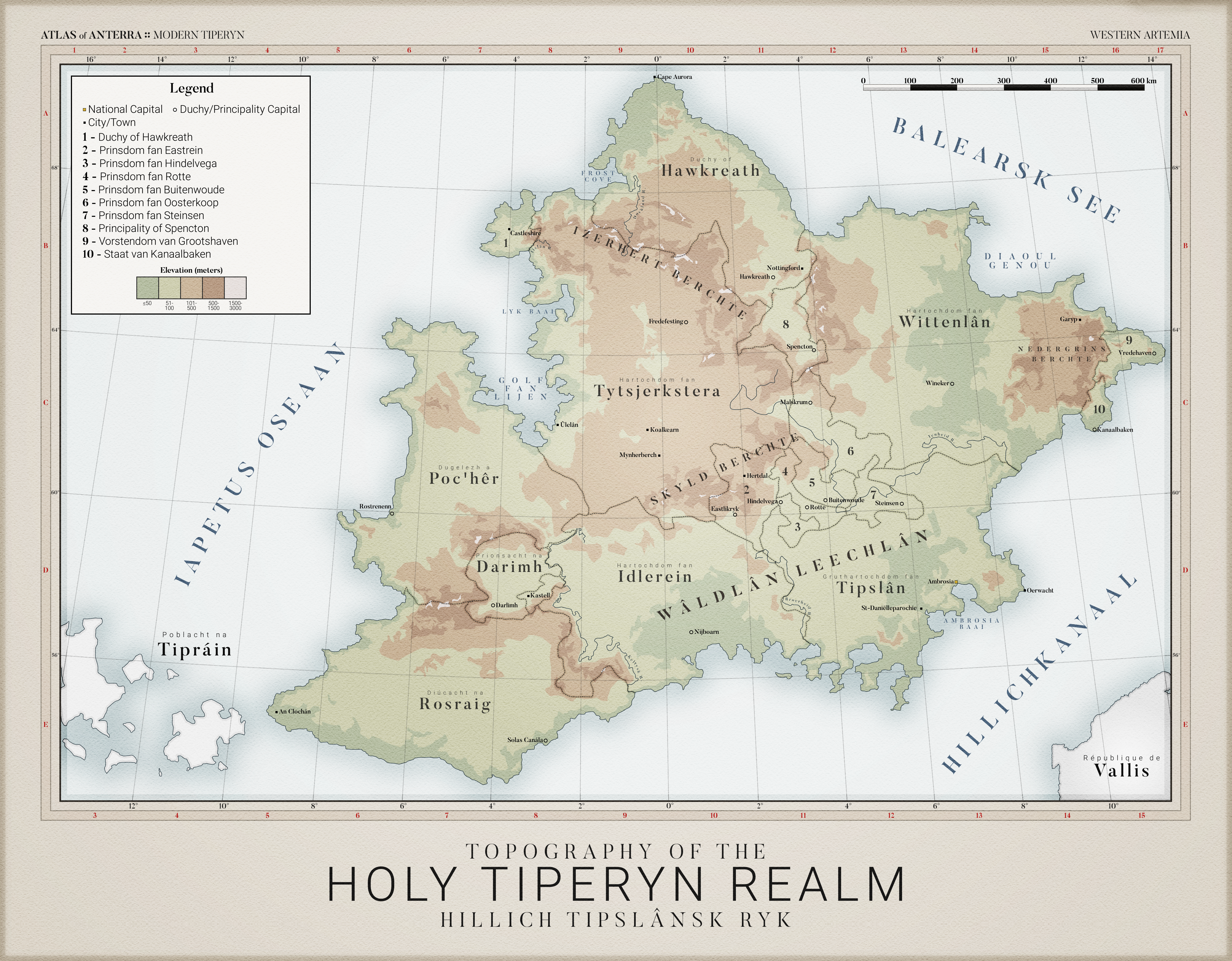 Tiperyn Topography - Atlas of Anterra