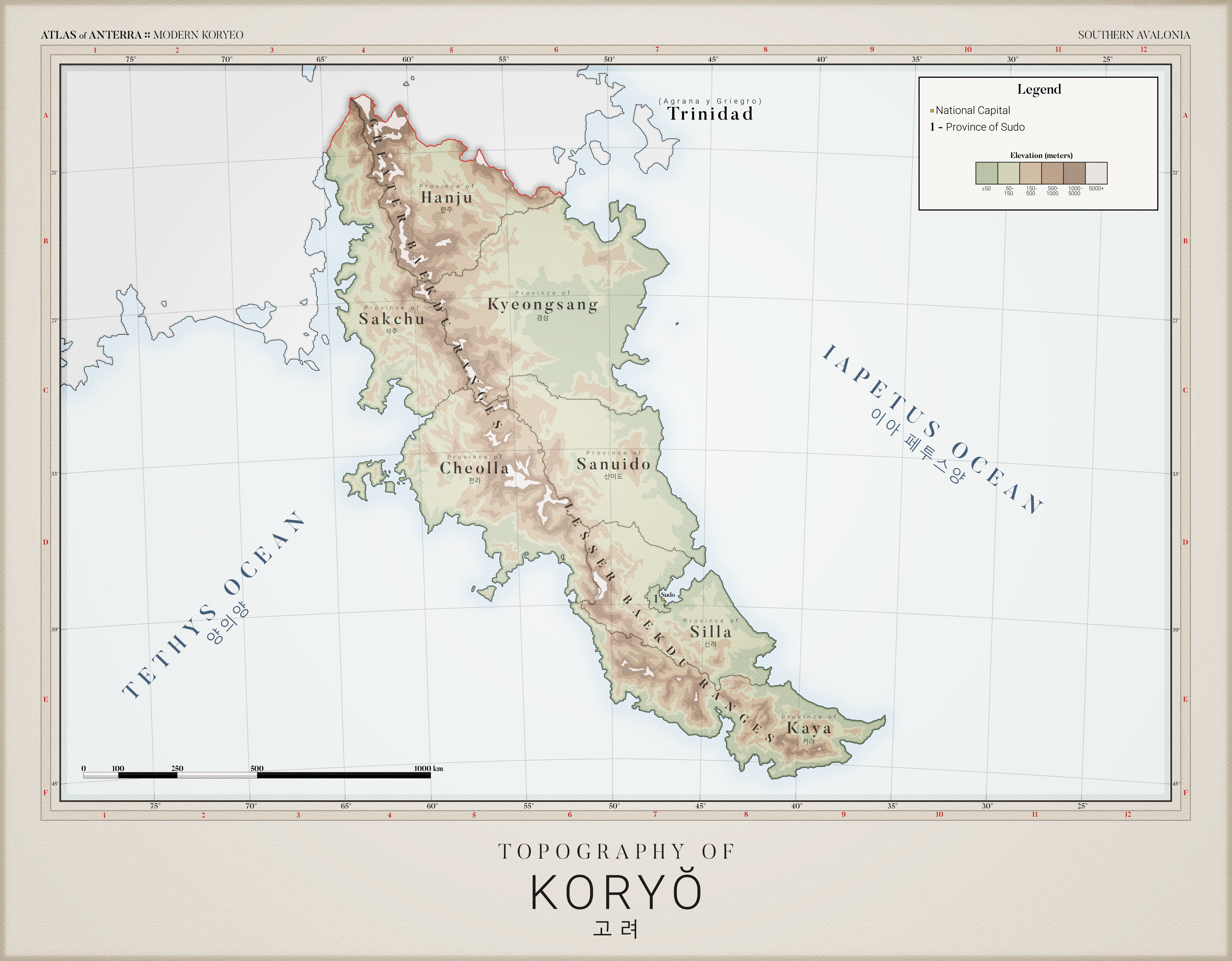 Koryeo Topography - Atlas of Anterra