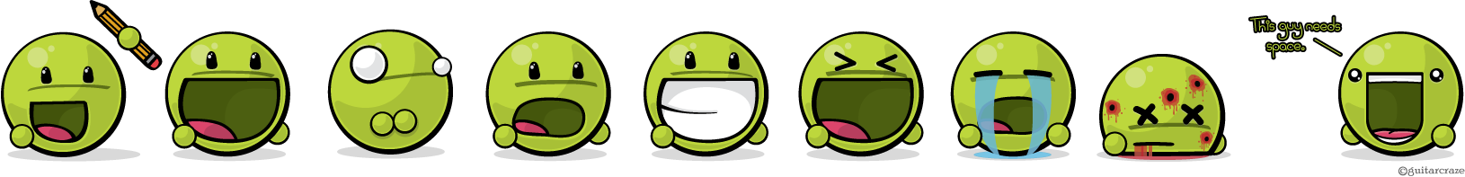 Giant Green Vector Emote Pack