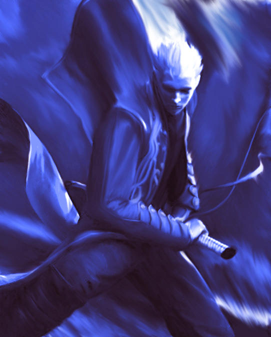 vergil (devil may cry and 1 more) drawn by maozhu