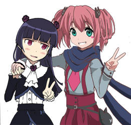 Kuroneko and Satone Shichimiya crossover