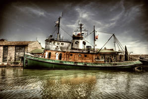 Boat on the River II HDR