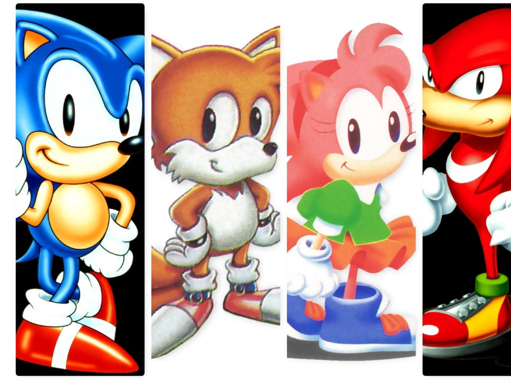 Sonic, Tails, Amy and Knuckles by Ronsonic on DeviantArt