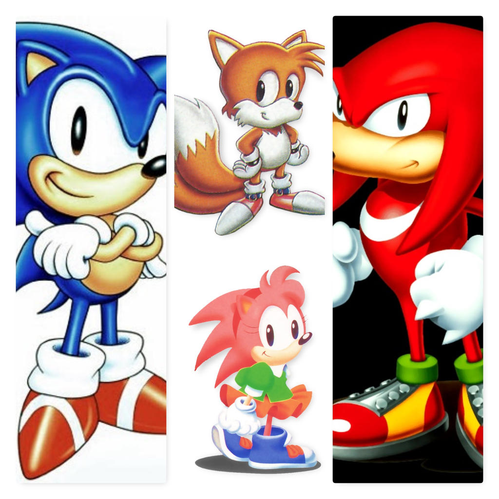Sonic, Tails, Amy and Knuckles by Ronsonic on DeviantArt