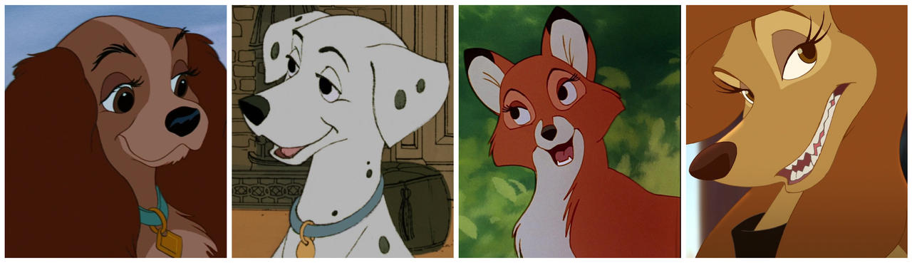 Lady, Perdita, Vixey and Dixie by Ronsonic on DeviantArt