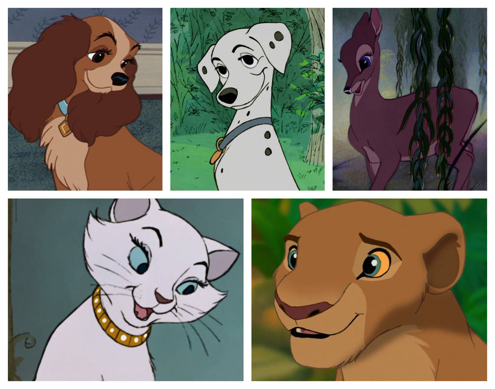 Lady, Perdita, Faline, Duchess and Nala by Ronsonic on DeviantArt