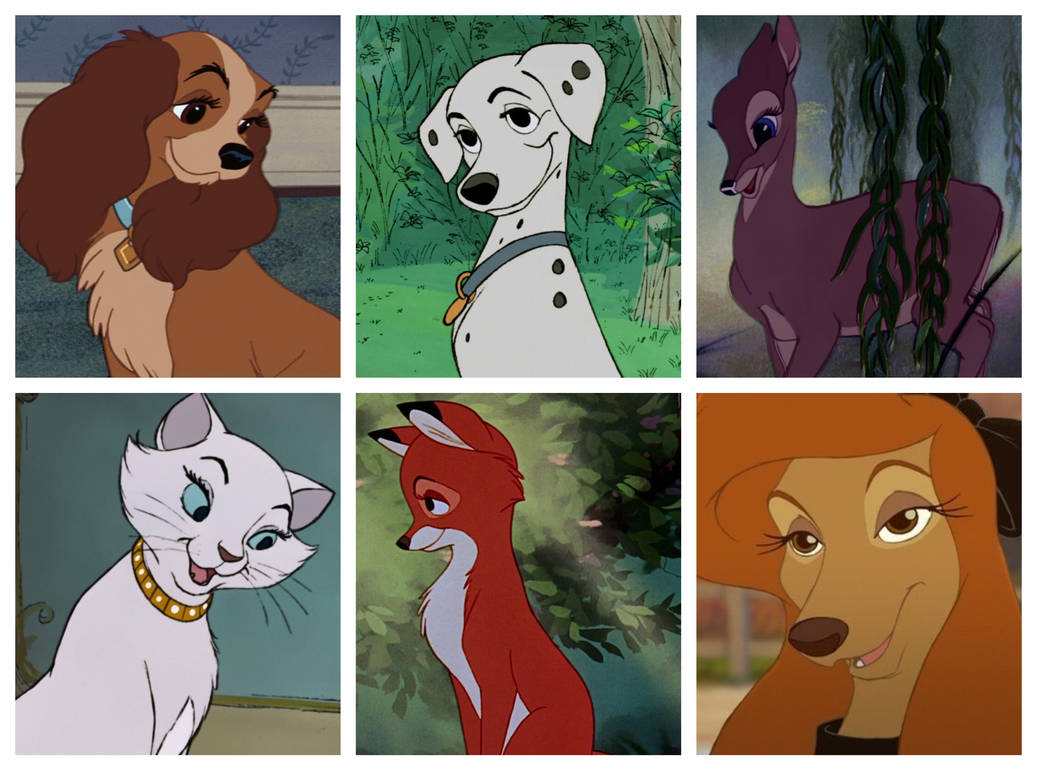 Lady, Perdita, Faline, Duchess, Vixey and Dixie by Ronsonic on DeviantArt