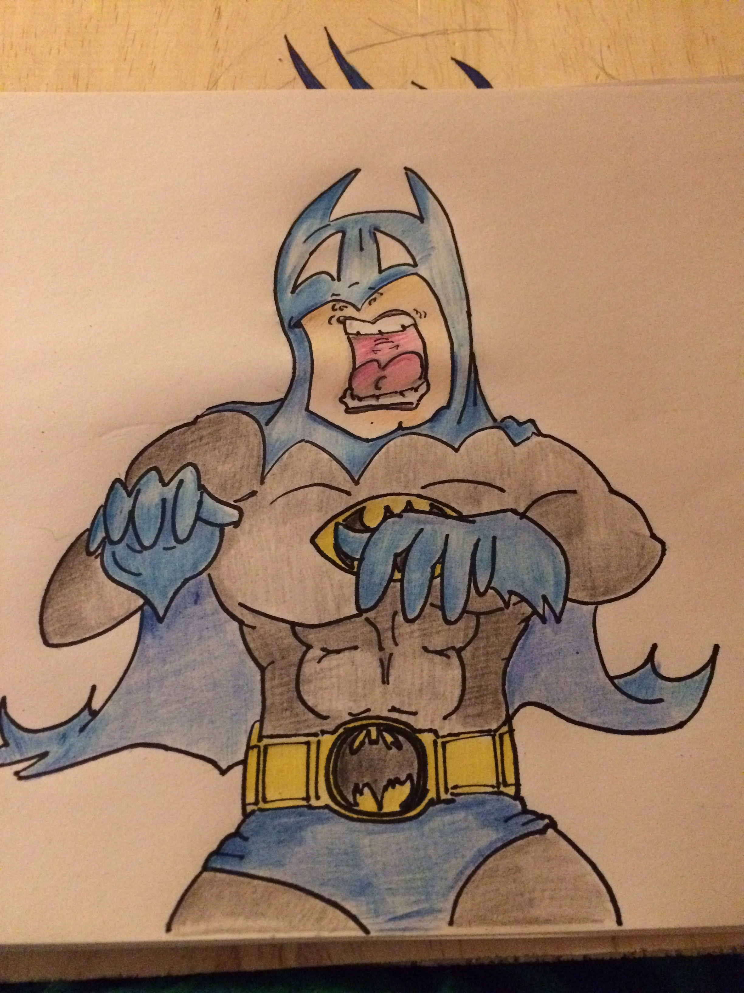 Batman Scared Back Scarred Batman Fan Art by joshqueen on DeviantArt