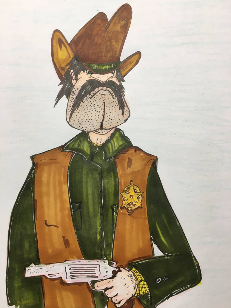 Sheriff drawing by joshqueen on DeviantArt
