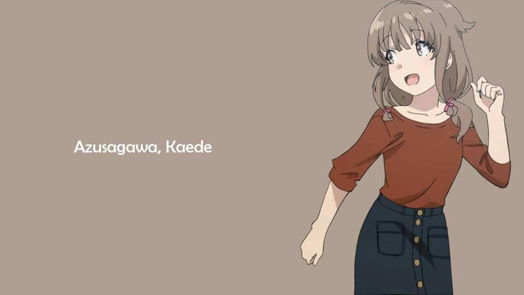 Kaede Azusagawa from Seishun Buta Yarou wa Bunny Girl Senpai no