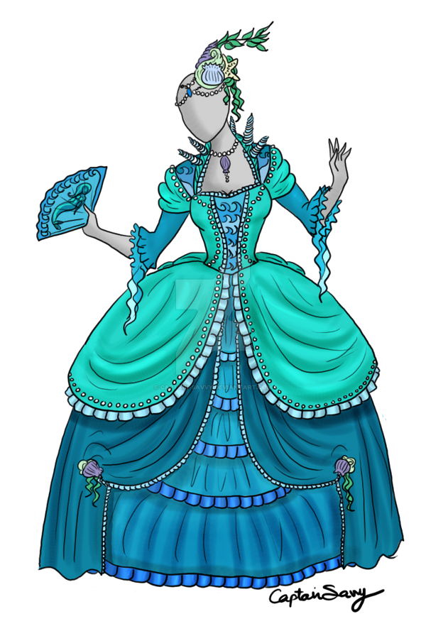 Water Nymph Rococo Dress Com