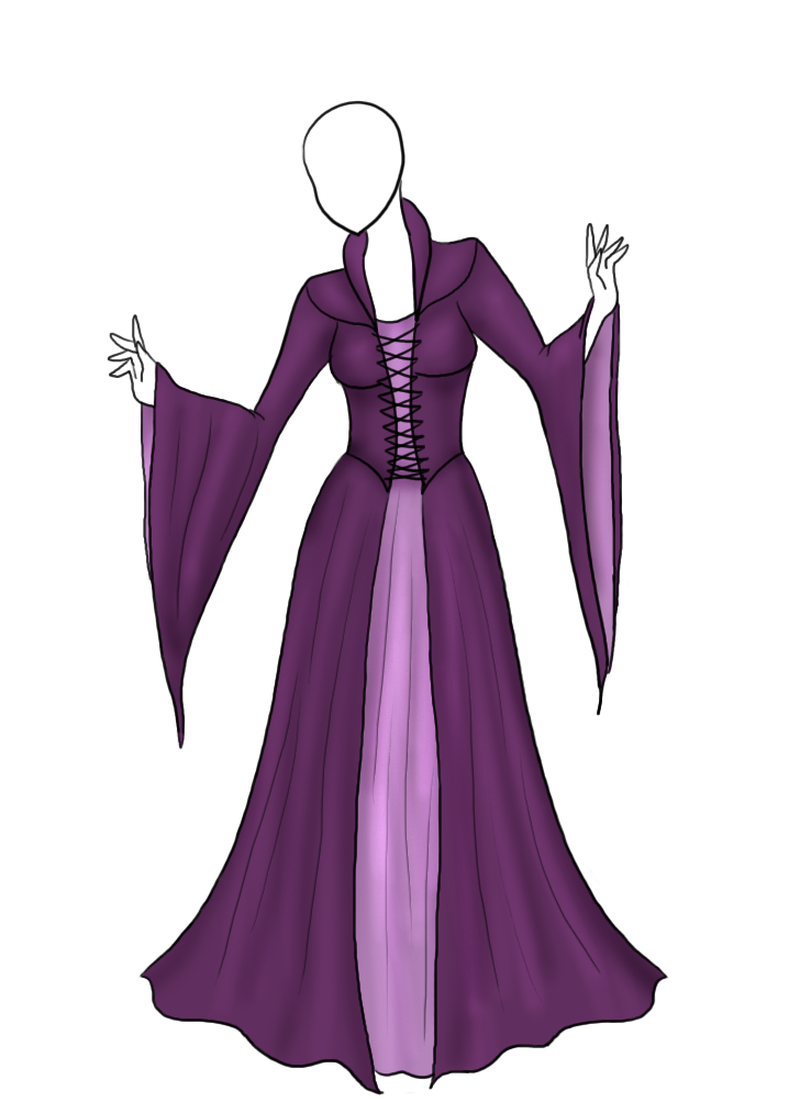 Purple Elven Gown Adopt [sold]