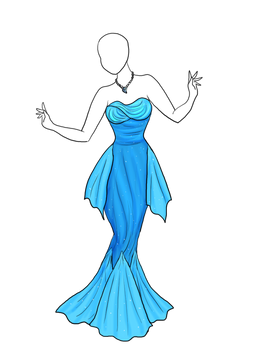 Lady of the Sea Dress Adoptable [sold]