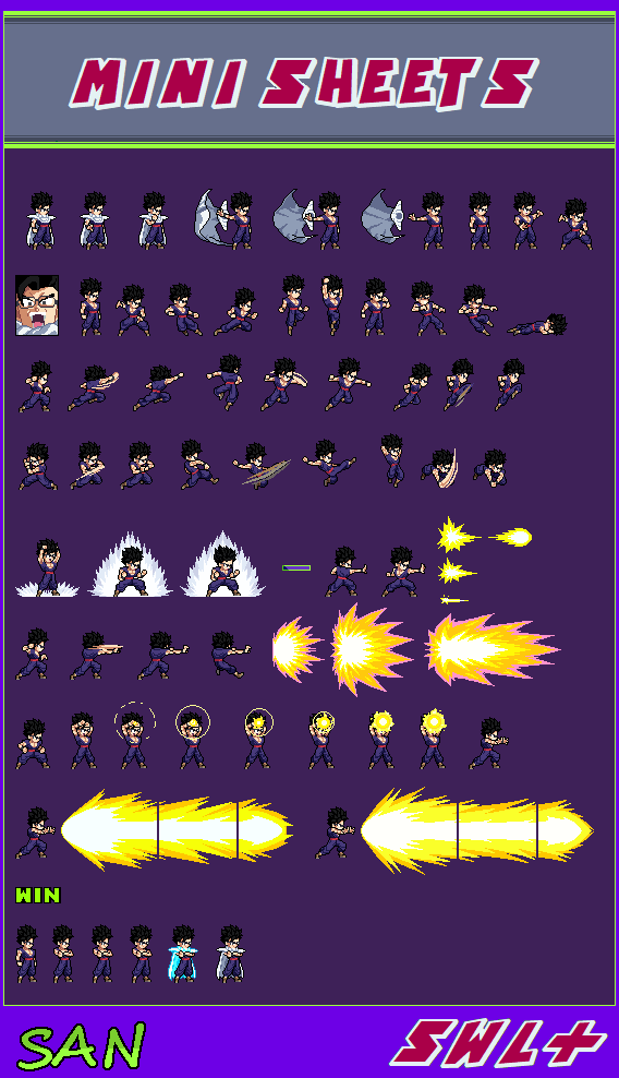 Dbssh Flashbacks Gohan base DBSSH mini sheet SWL+ by P3rricr4ft on DeviantArt