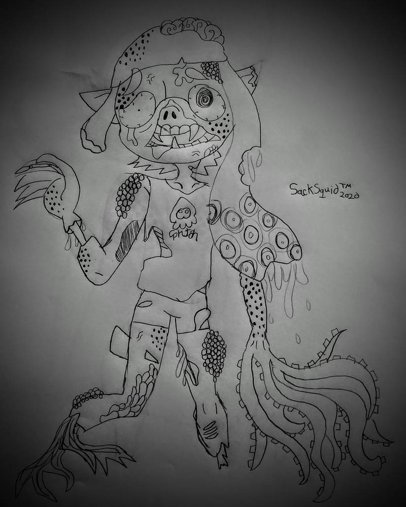 Brainwashed Inkling Distorted Inkling. by SackSquiddy on DeviantArt