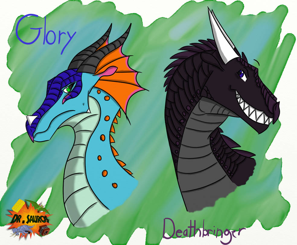 Wings Of Fire Glory And Deathbringer By Mryutyrannus On Deviantart Wings Of Fire Glory And Deathbringer By Mryutyrannus On Deviantart