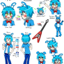 TOY BONNIE FNAF 2 HUMANIZED BY-ADRIKONEKO