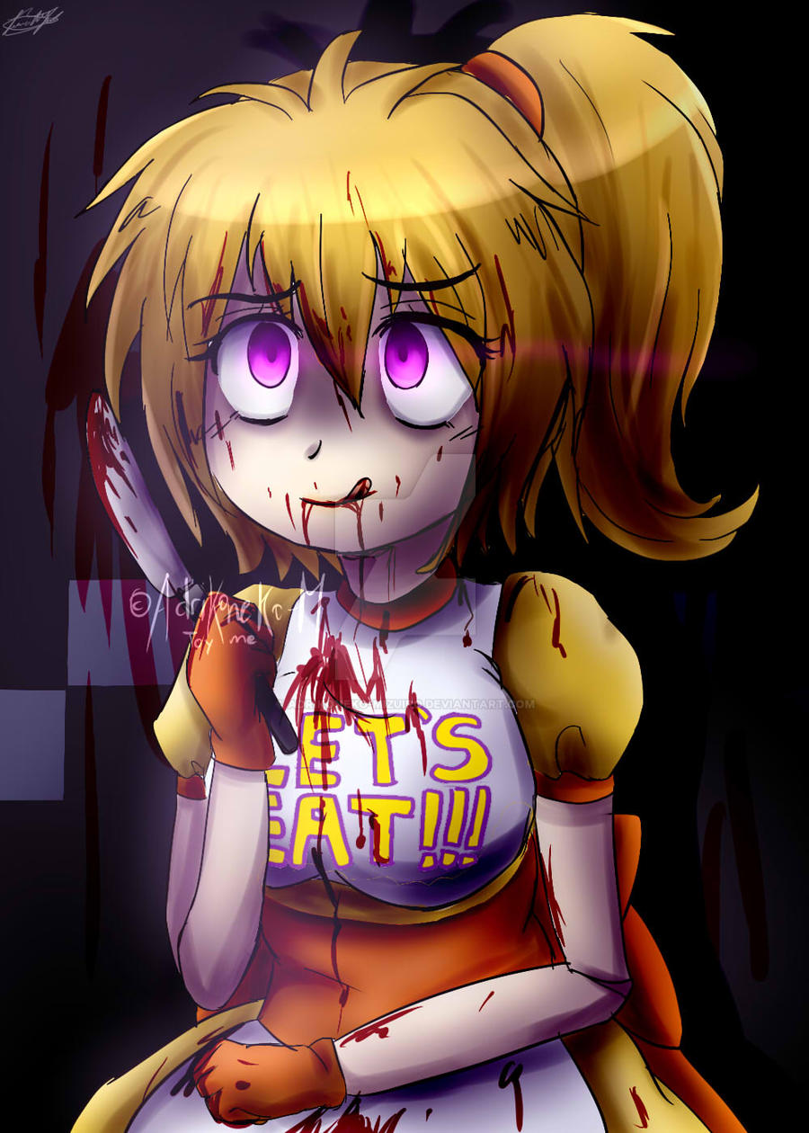 withered chica fanart [WARNING GORE!!]