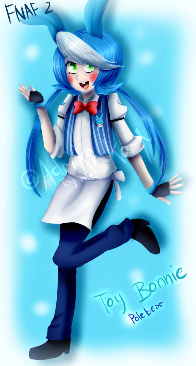Toy Bonnie FNAF Pole Bear Design Fan Art By AdriKoneko Mizuiro On toy-bonnie-fnaf-pole-bear-design-fan-art-by-adrikoneko-mizuiro-on
