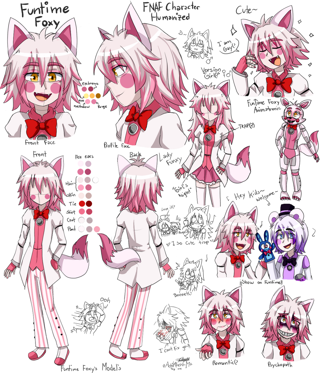 Foxy Humanized FUNTIME FOXY FNAF SL HUMANIZED by AdriKoneko-Mizuiro on DeviantArt