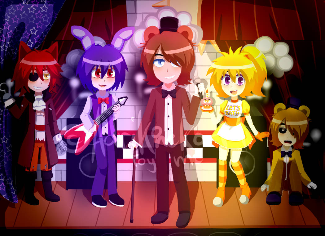 Humanized Fan FNAF fan art Show On! humanized DS by AdriKoneko-Mizuiro on DeviantArt