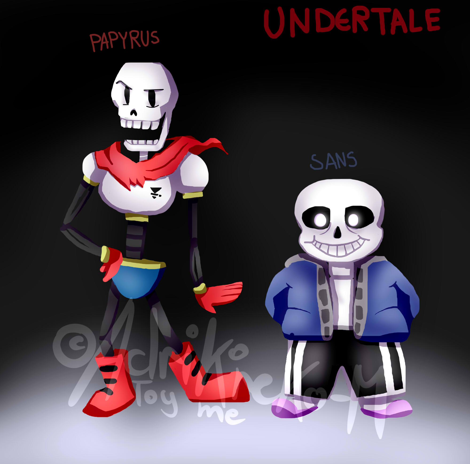 Horrible Fanart Undertale Sans And Papyrus By Adrikoneko Mizuiro On Deviantart