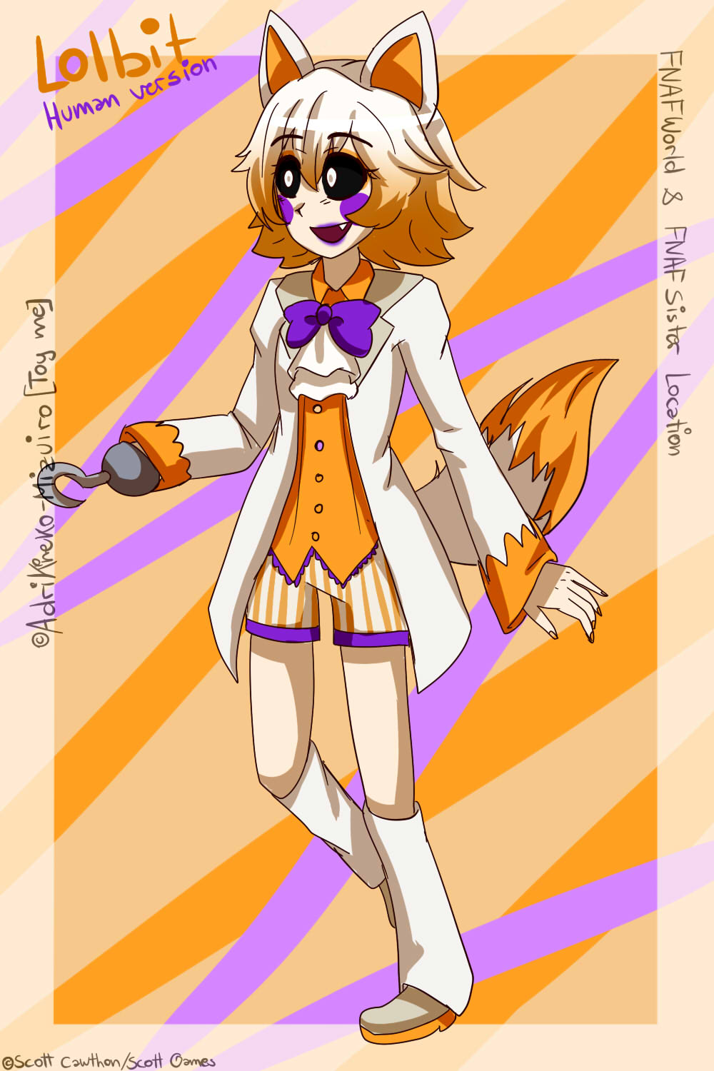 Lolbit Hand Lolbit human- FNAF by AdriKoneko-Mizuiro on DeviantArt