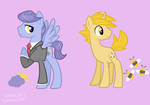 MLP OCs - Storm E. Days and Bumble Buzz by looji