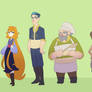 Characters line up