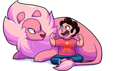 Steven and lion + VIDEO