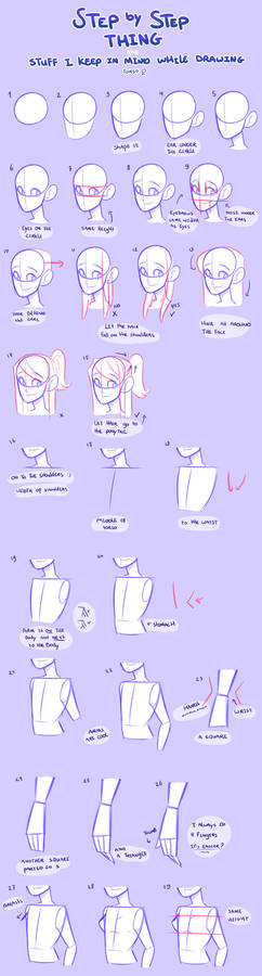 step by step thing - female torso