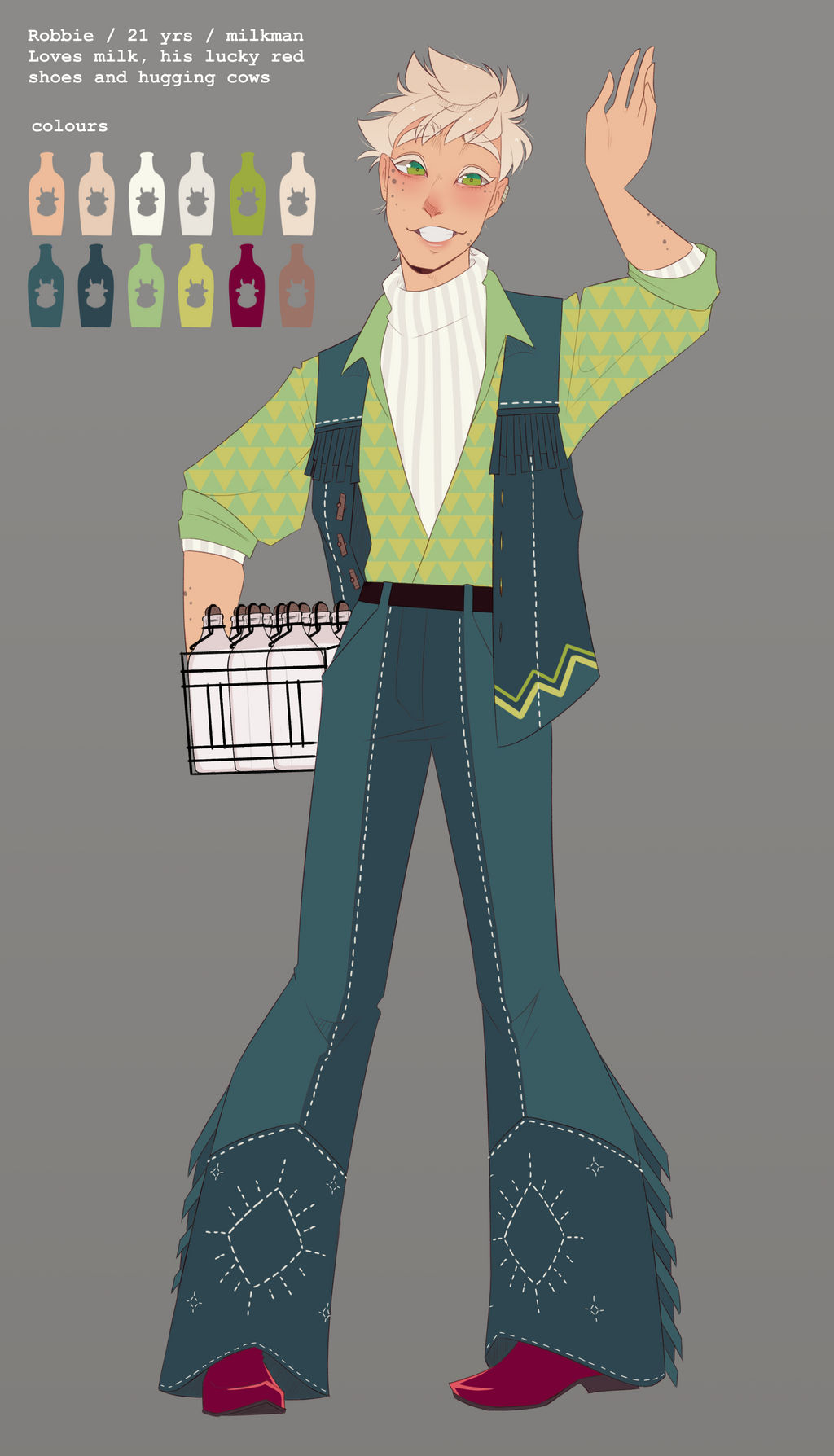 Robbie the milkboy by Looji