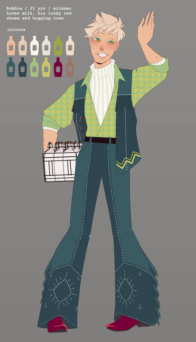 Robbie the milkboy by Looji