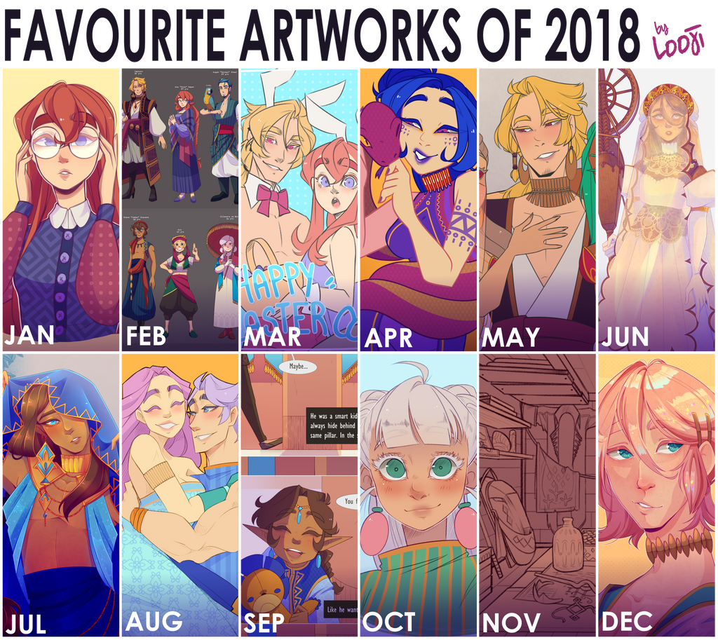 FAVOURITE ARTWORKS OF 2018 by Looji