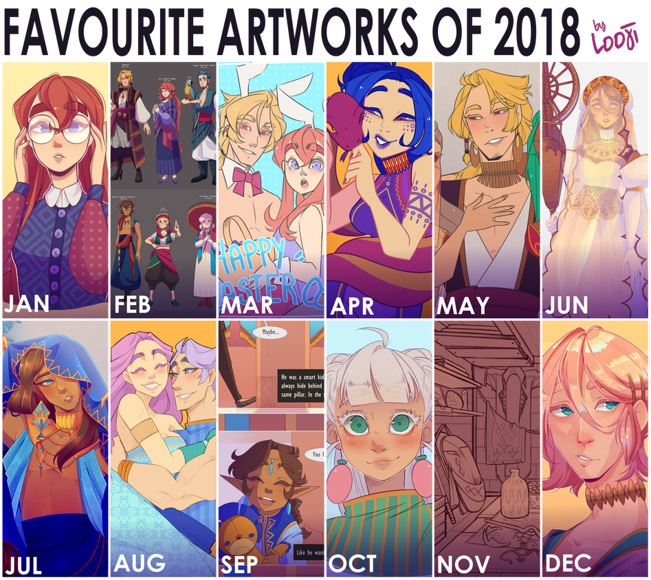 FAVOURITE ARTWORKS OF 2018 by Looji